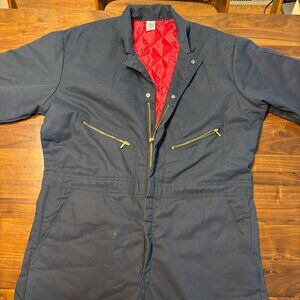 Womens' XL Lined/Insulated Blue Coveralls